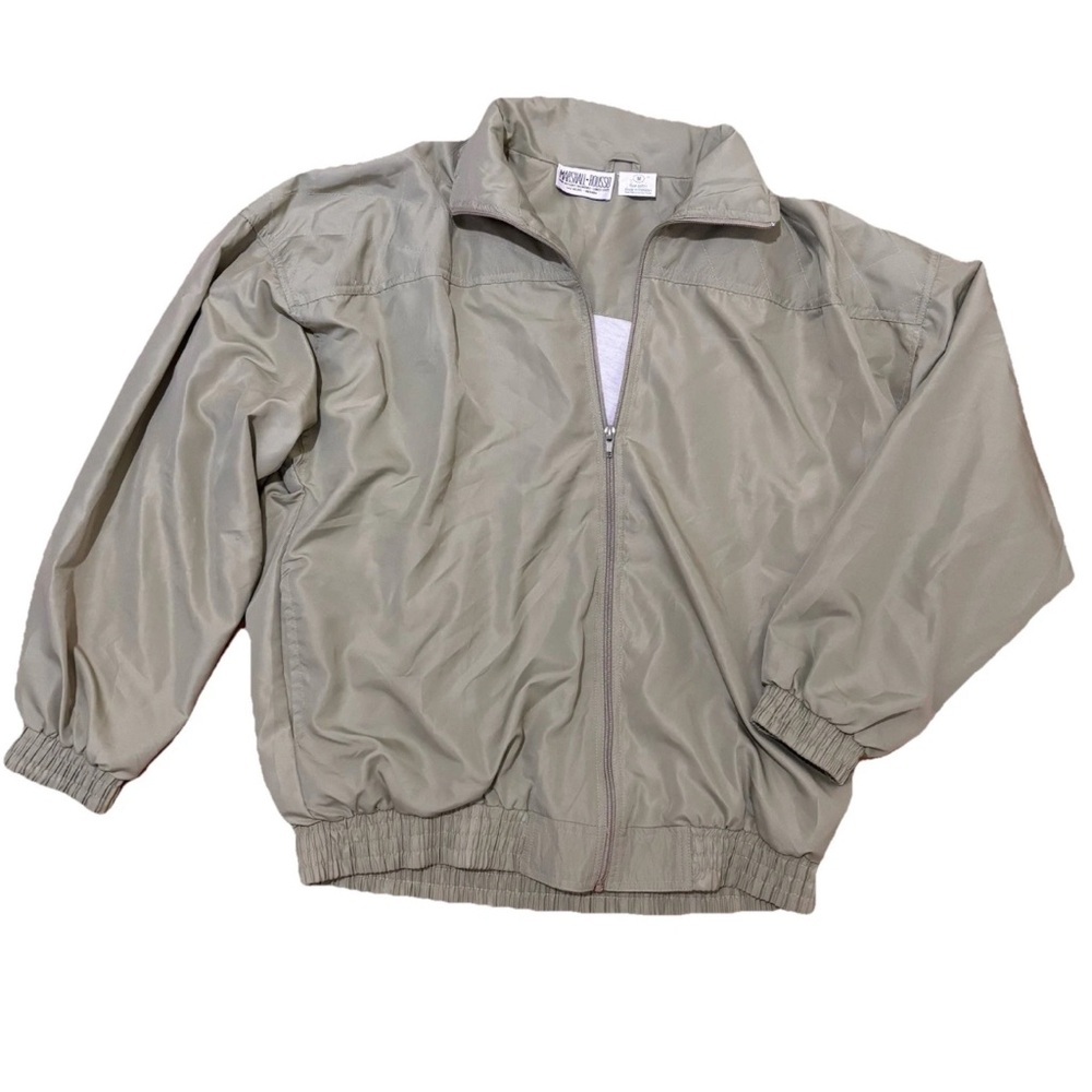 Vintage 90s Marshall Rousso Quilted Windbreaker Bomber Jacket Women's Medium